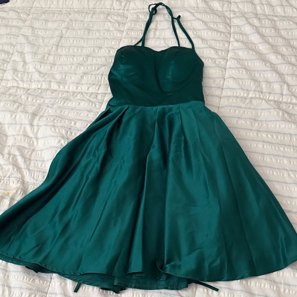 JJs House Dark Green Dress with Tags